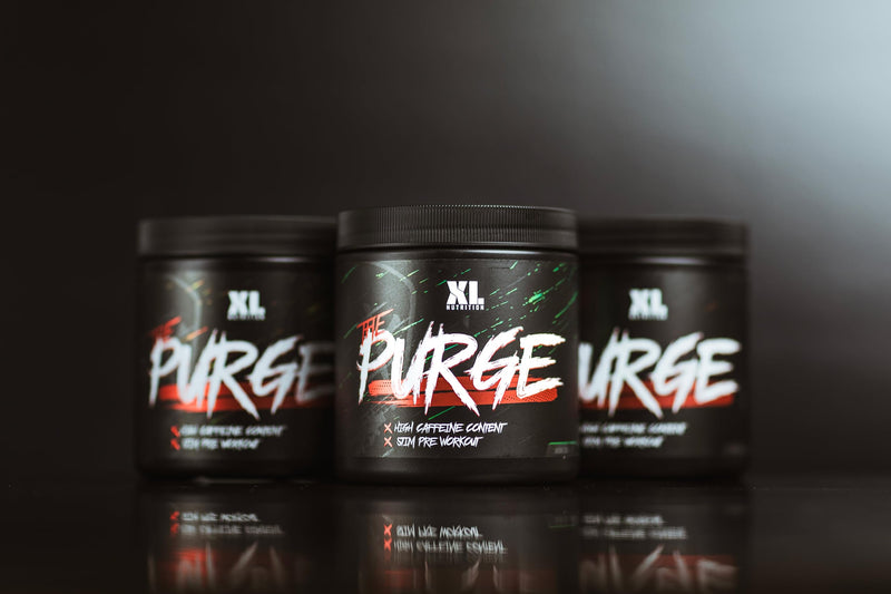 The Purge - Pre Workout 225g Powder Shake - High Caffeine Content - Helps with Energy, Focus and Blood Flow - No Crash - Potent Formula - Quick Absorbing (Green Apple) Green Apple