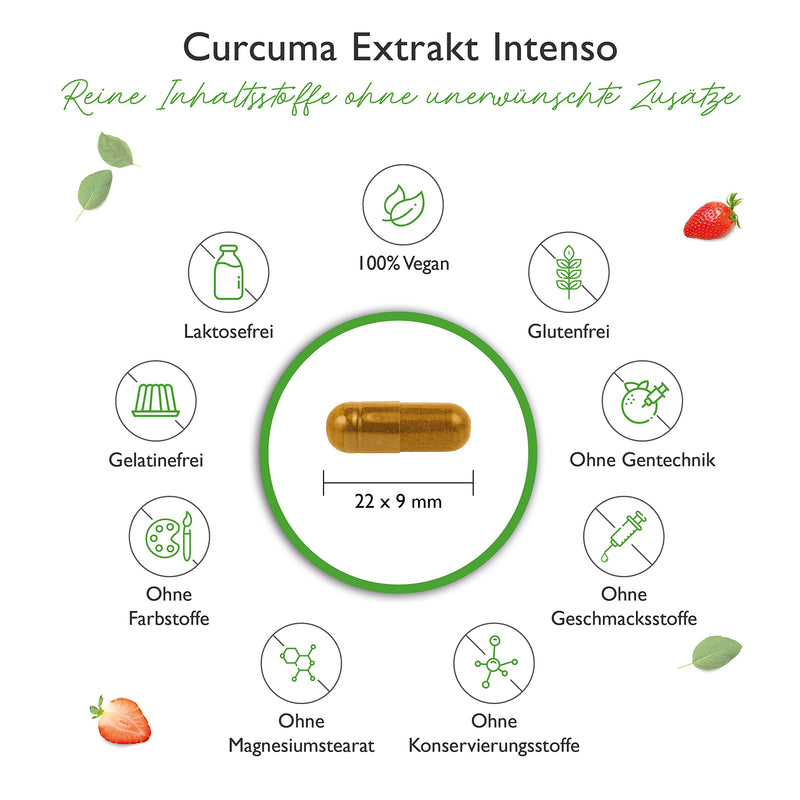 [Australia] - Curcuma extract - 180 capsules - Premium: With 98% extract - Curcumin content per daily serving corresponds to 17,150 mg turmeric - Laboratory tested - Vegan 