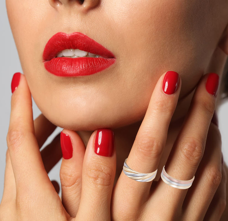 [Australia] - Pure Copper Rings for Women, 2PCS Adjustable Magnetic Tricolor Gold Ring, Copper Jewelry（0949 0950） 