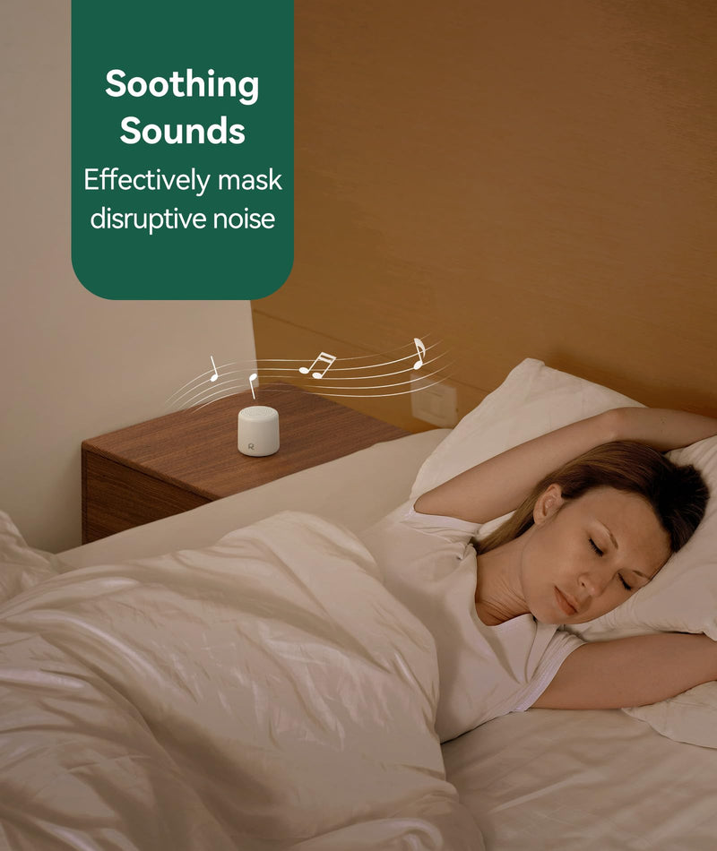 [Australia] - White Noise Sound Machine - Portable Sound Machine for Sleep, Travel Sound Machine for Baby Adults, 16 Nature Sound, Timer, White Noise Machine for Sleeping Office Privacy Home Gift Coconut 
