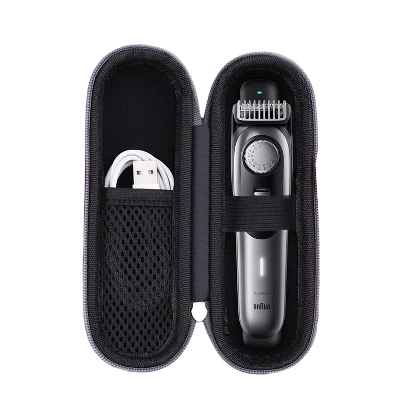 [Australia] - GUTERTOP 18 x 6.5 cm safety razor case, razor travel case, hard travel carry case for electric razors, razor carry case, carry bag for men, black 