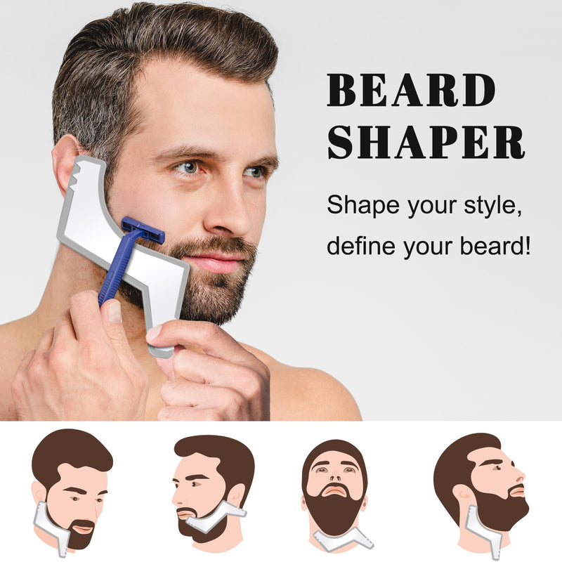 [Australia] - Gifts for men, beard care set for men, beard growth care set with beard shampoo, conditioner, beard oil, balm, beard roller, beard comb, men's gifts Christmas, gift Christmas gifts for men black 