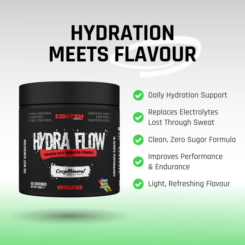 Hydra Flow Electrolyte Powder with CocoMineral® | Premium Daily Hydration Supplement | Replenish Electrolytes & Vitamins | 30 Servings | Post-Workout & Daily Use (Pink Lemonade)