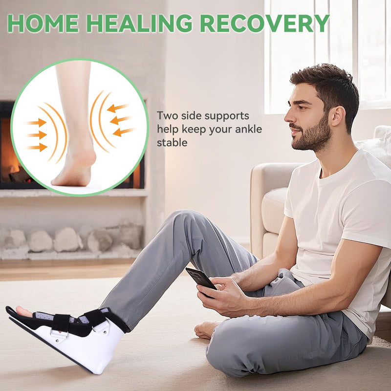 Walking Brace for Broken Toe Injuries, Sprained Ankles, Metatarsal Stress, Post-Op Support Left Foot Fracture Shoe Fits Men and Women, Stable Ankle Joints Postoperative Recovery Pain Relief