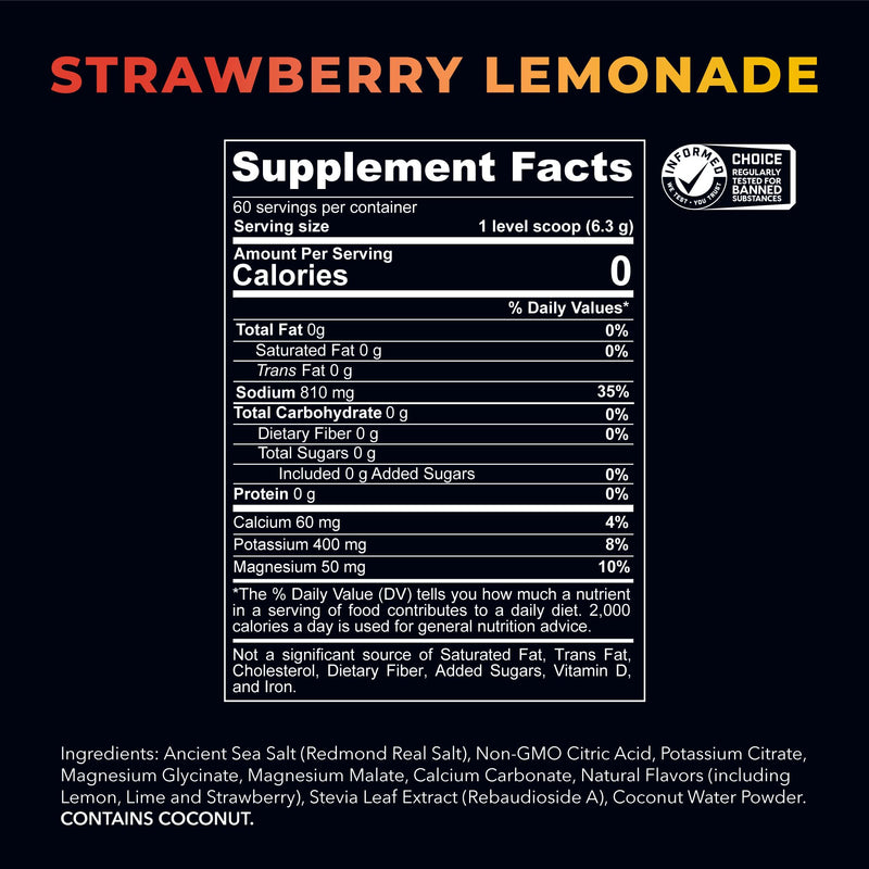 [Australia] - REDMOND Re-Lyte Hydration Electrolyte Powder Mix (Strawberry Lemonade) Strawberry Lemonade 
