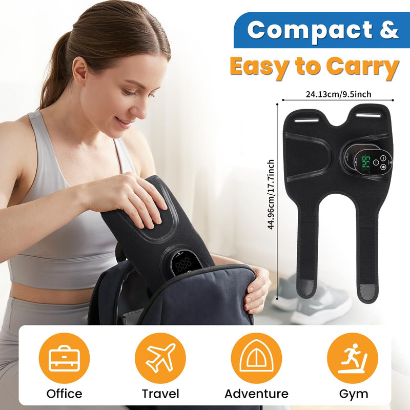 Cordless Elbow Heating Pad for Tendonitis and Tennis Elbow, Elbow Massager for Pain Relief, Rechargeable 3000mAh Battery Heating Pad for Arm, Heated Elbow Brace for Muscle Soreness Joint Pain Relief