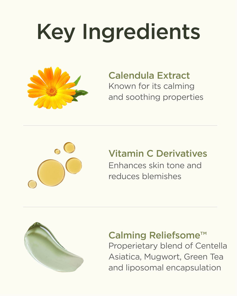 OURWHY Calendula Vita Serum (1.35fl oz) - Hydrating Serum for an Even Skin Tone Infused with Calendula Extract, Vitamin C Derivatives, and Soothing Ingredients