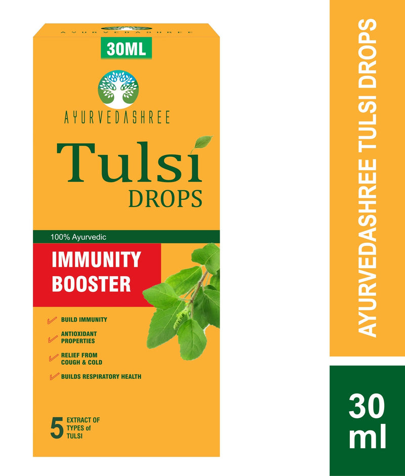 [Australia] - Tulsi Drops Natural Immunity Booster 30 ML Pack - Certified 5 Different Rare Tulsi, Holy Basil Drops 30 ML 