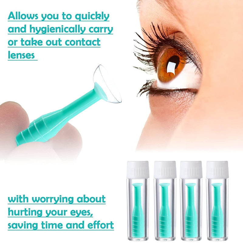 [Australia] - Yuqilin Pack of 12 contact lens insertion aids, silica gel lens aid, individual package contact lens vacuum cleaner, safe contact lens aid, for parties, dates, travel, business trips, excursions 