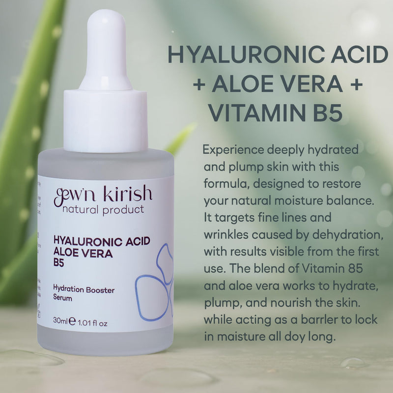 Hyaluronic Acid + Aloe Vera + Vitamin B5 / Hyaluronic Acid + Aloe Vera + Vitamin B5