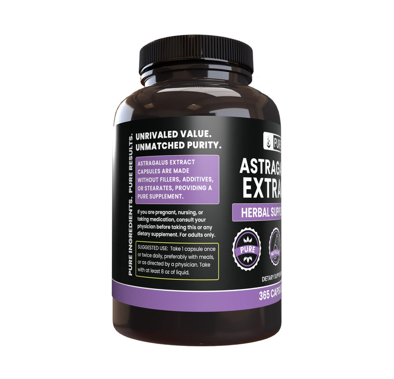 [Australia] - Pure Original Ingredients Astragalus (365 Capsules) No Magnesium Or Rice Fillers, Always Pure, Lab Verified 365 Count (Pack of 1) 