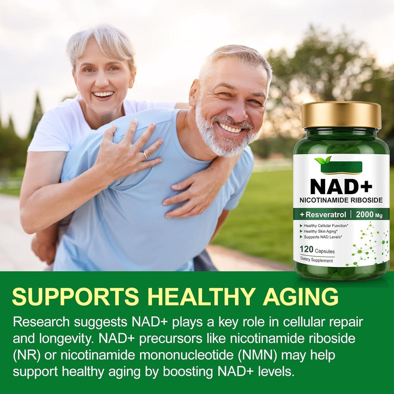 NAD+ Supplement 2000 mg Extra Strength for Women & Men-120p