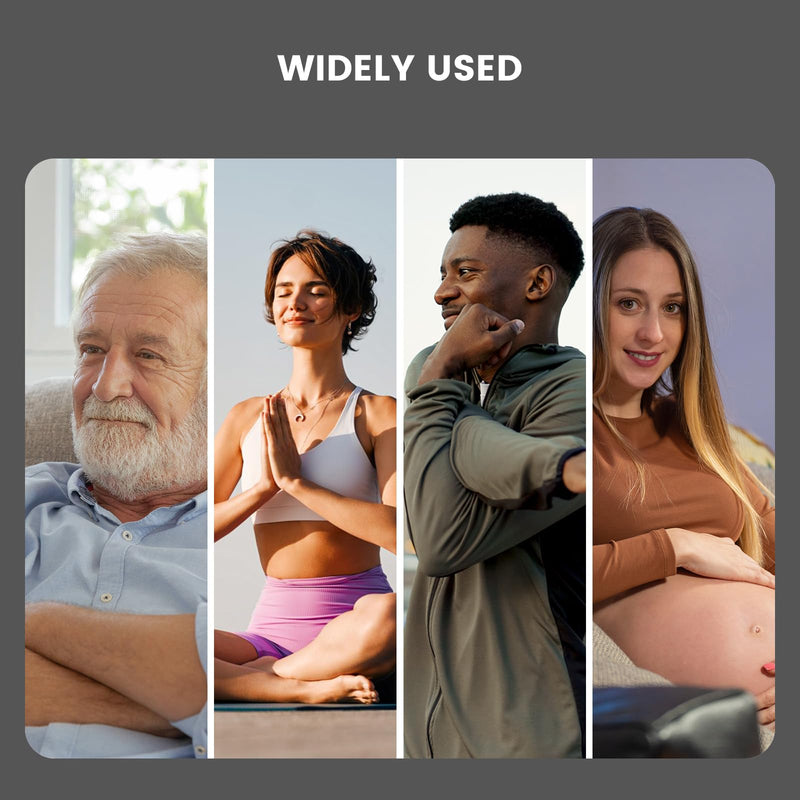 Vibeat Fingertip Pulse Oximeter with Bluetooth, Blood Oxygen Saturation Monitor with APP, Finger SPO2 Meter with Batteries and Lanyard, Gray