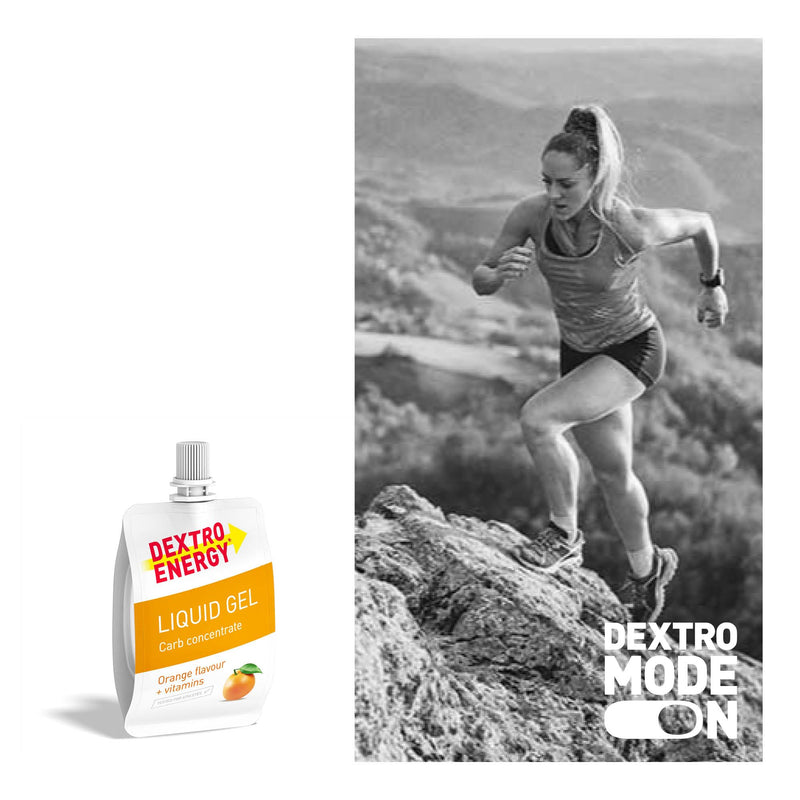 [Australia] - DEXTRO ENERGY LIQUID GEL ORANGE + VITAMINS - 18x60ml (pack of 18) - glucose concentrate from quickly available carbohydrates, energy gel, vitamin B6, energy bar alternative 