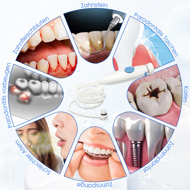 [Australia] - Water Flosser Oral Irrigator Oral Irrigator Replacement Tube Hose Handle Replacement for WP-100, Water Flosser Plastic Handle Hose Accessories for Oral Hygiene Compatible with WP-100 Sunlera Replacement Parts 