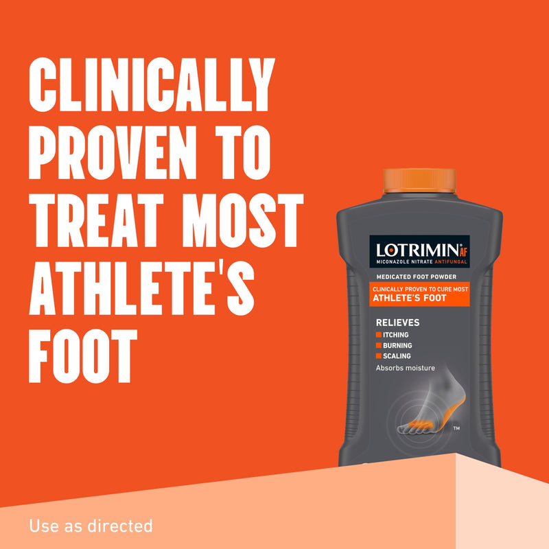Lotrimin AF Athlete's Foot Antifungal Powder, Miconazole Nitrate 2% Treatment, Clinically Proven Effective Antifungal Treatment of Most AF, Jock Itch and Ringworm, 3 Ounces Bottle (Pack of 3) 3 Ounce (Pack of 3)