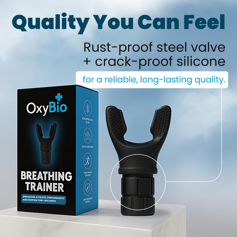 [Australia] - Oxy Respiratory Trainer | Breathe Easier with Stronger Lungs | Made with High Grade Silicone 