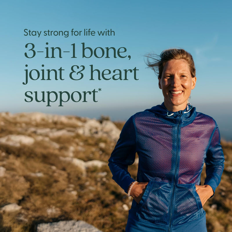 New Chapter Bone Strength Take Care - Bone & Heart Health Supplement - Clinically Studied Plant Calcium from Red Marine Algae - Vegan, Organic, Gluten Free & Kosher - 120 Slim Tablets 120 Count (Pack of 1)