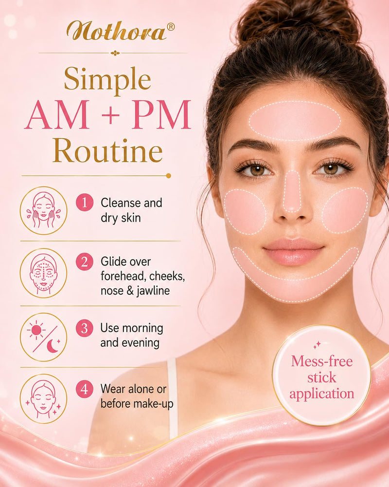 2-Pack Nothora® Collagen Wand, Nothora Pure Collagen Wand Stick, Multi-effect Hydrating Skin Balm, Smooths and Brightens the Look of Skin, Ready for Make-Up, Suitable for Face, Eyes, Lips and Neck