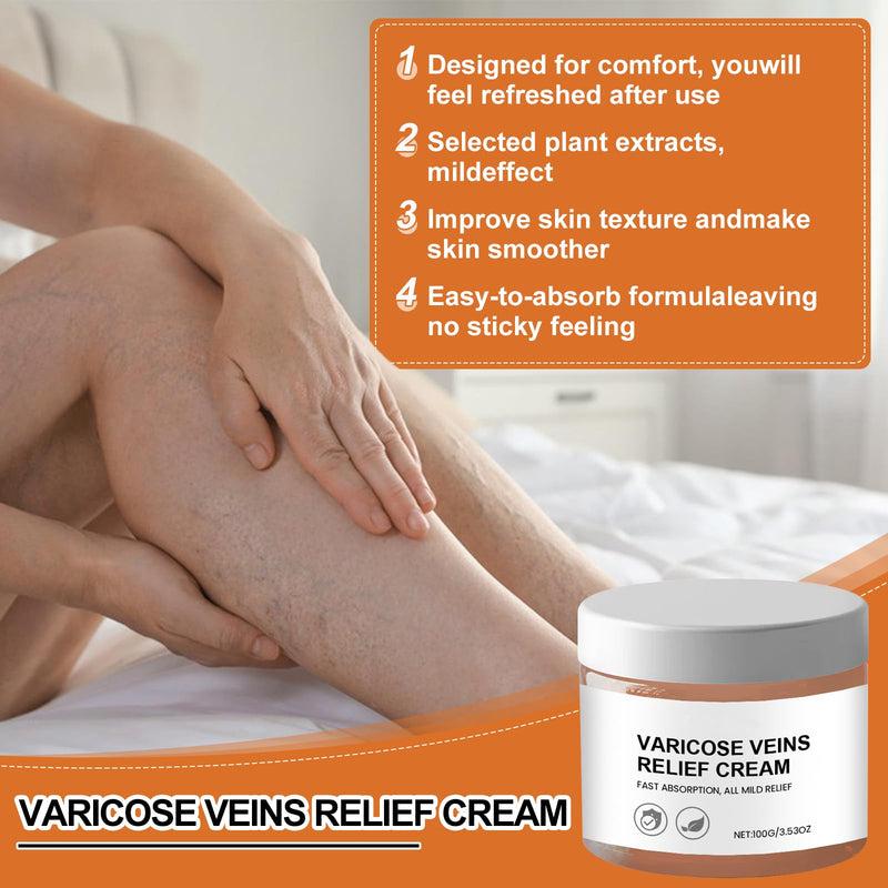 [Australia] - LETTERASHQP Varicose Veins Relief Cream Varicose Veins Cream Varicose Veins Cream Medilisk Varicose Veins Cream Spider Veins Cream Relief Cream for Varicose Veins Cream for the relief of varicose veins 