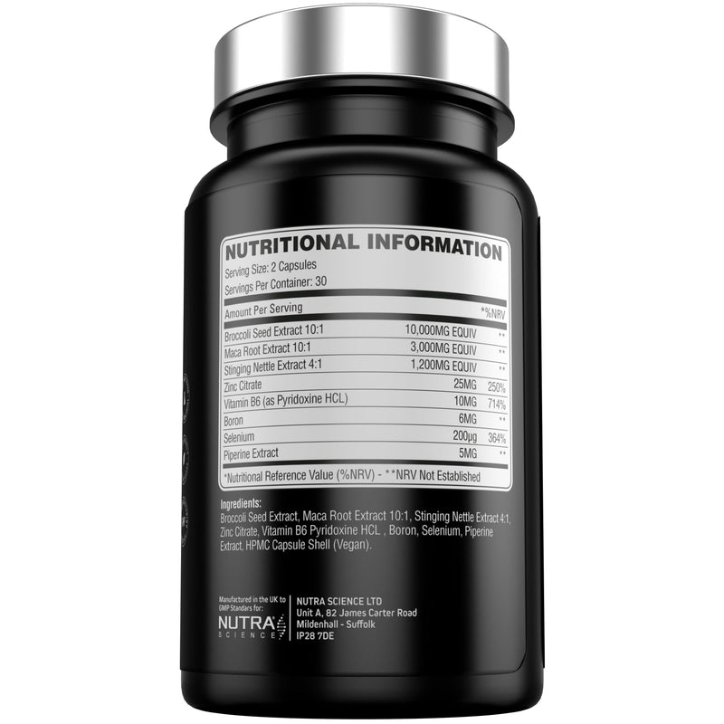 Estro Shield Estrogen Blocker for Men – Anti Estrogen & Estro Control Supplement with Nettle, Maca, Zinc & Broccoli Extract 60 Vegan Capsules