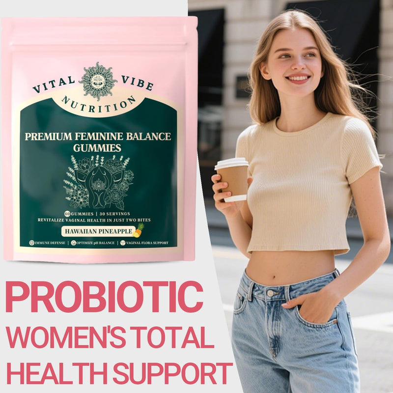 120 Vegan Gummies Feminine Balance Gummies for Women - Gel Candy, Hawaiian Pineapple Flavour, Supports Vaginal Health, pH Balance & Immune Defence | Gluten-Free, Halal, Sugar-Free Daily Supplement 2 Bag