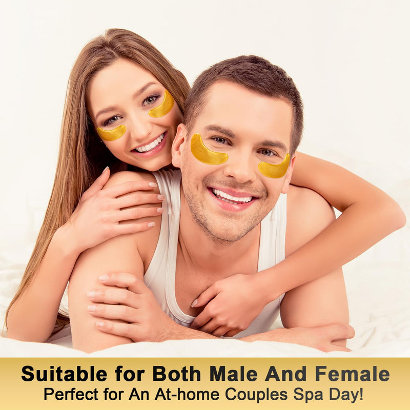 [Australia] - Under Eye Patches (24 Pairs) - 24K Gold Eye Masks Enriched with Abundant Collagen | Diminish Dark Circles and Puffiness | Anti-Aging, Smooth Fine Line, Nourish Skin 24 Count (Pack of 1) 
