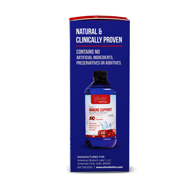 [Australia] - Silver Biotics 30 PPM Extra Strength Daily Immune Support Supplement with Silversol Technology | The Perfect Daily Defense Boost for Your Immune System | 16 Fl Oz 