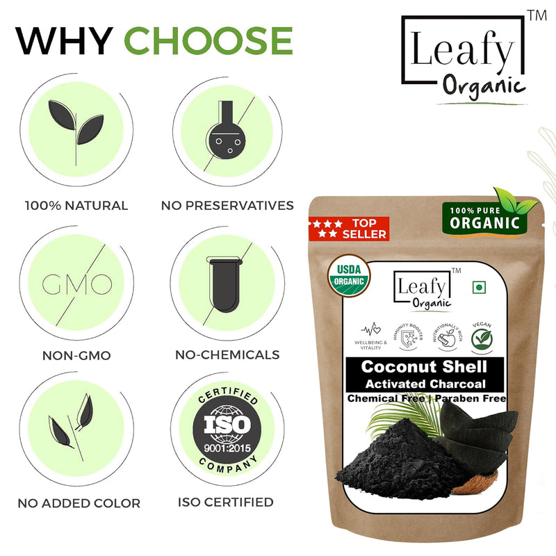 [Australia] - Coconut Activated Charcoal Powder - 1 lb / 16 Oz - Whitens Teeth, Rejuvenates Skin and Hair, Supports Better Digestion 