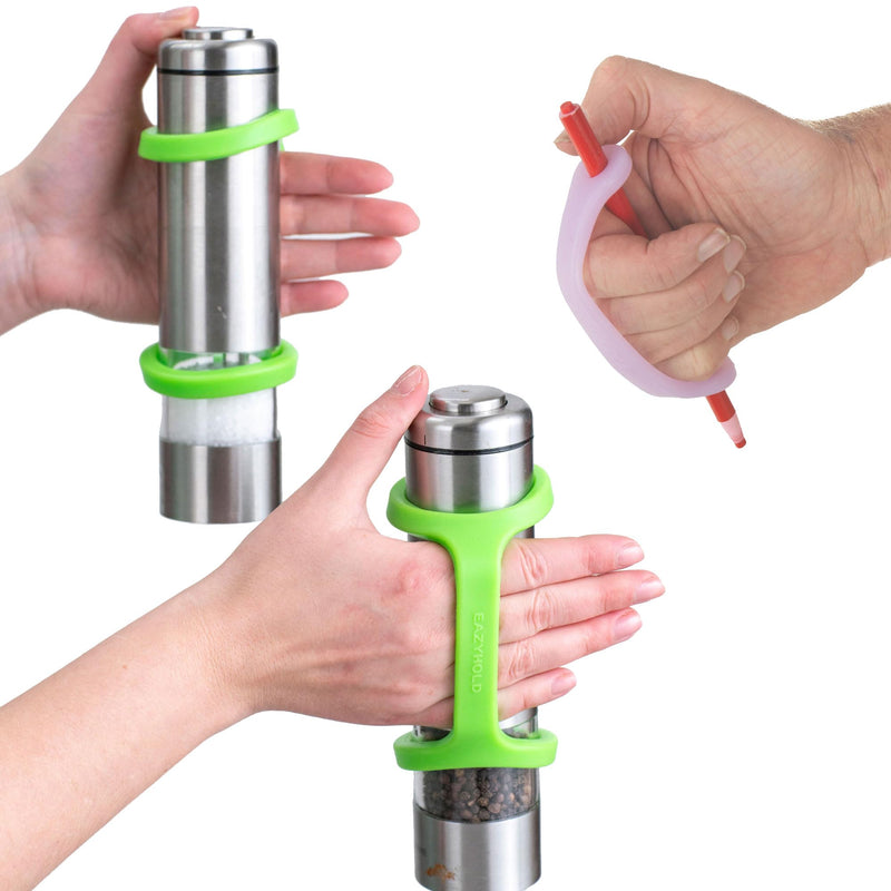 [Australia] - EaZyHold Kitchen 3-Pack - Grip Aid for Cooking, Eating and Drinking - Daily Living Silicone Adaptive Utensils Holder 