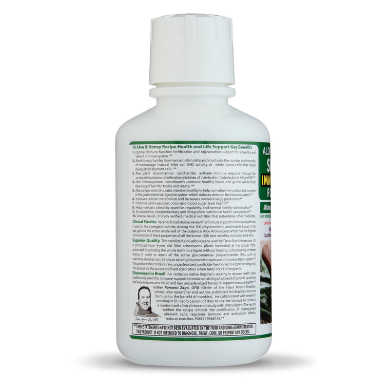 [Australia] - Aloe Arborescens - Supreme Immune Health Formula - for Healthy Immune System Function - Aloe Juice + Honey (16 Ounces) (1) 