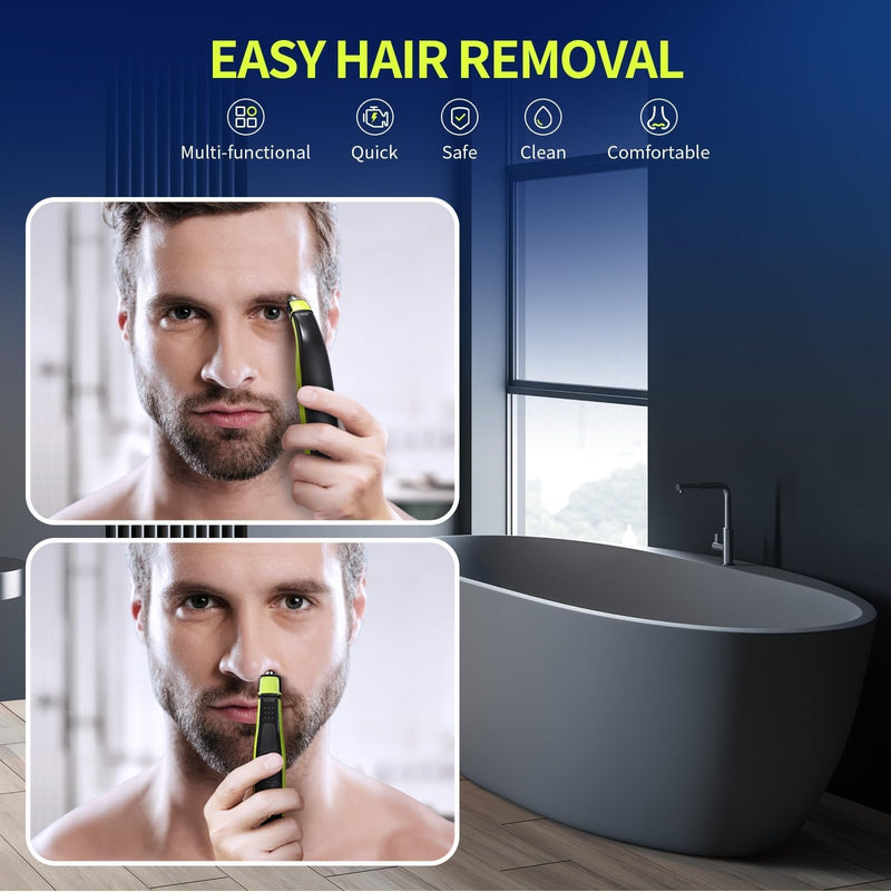 [Australia] - Yinke nose hair trimmer replacement blade attachments compatible with O Blade blades QP2520 / QP2630 O Blade 360 & OBlade pro razor, waterproof dual blades, one pc 