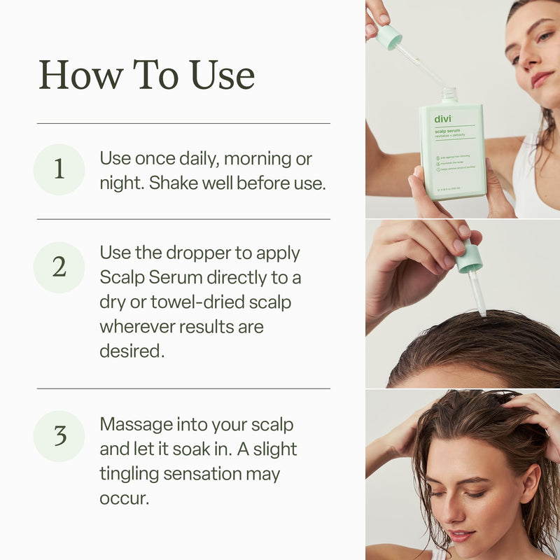 Divi Scalp Serum | To Promote Fuller-Looking Hair with Peptides | 30ml | Multi-Peptide Complex, Caffeine, Rosemary Oil, Vegan, Non-Greasy, Thinning Hair, Fuller-Looking Hair, Scalp Serum, 30ml 30 ml - 1 Month Supply