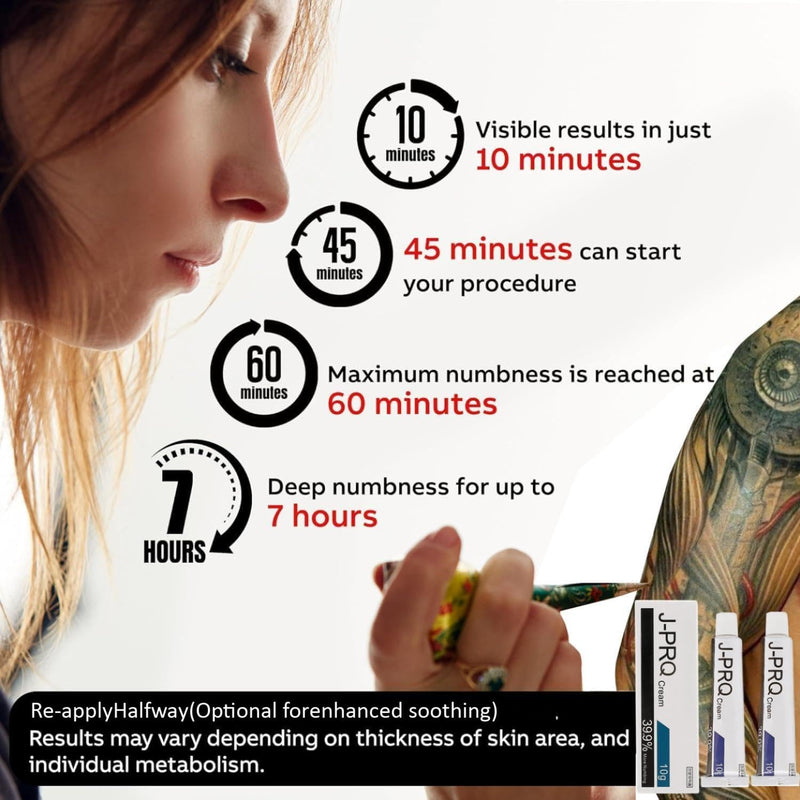 [Australia] - Maximum Strength Tattoo Cream - 8 Hours for Tattoos, Waxing & Piercing | Cream for Tattoos Extra Strength | 2pcs 10g 