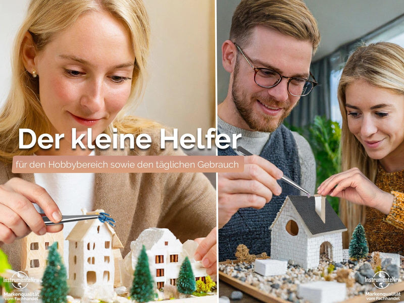 [Australia] - Straight anatomical tweezers 9.0 cm made of professional quality stainless steel 