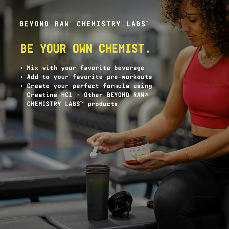 [Australia] - BEYOND RAW Chemistry Labs Creatine HCl Powder | Improves Muscle Performance | 120 Servings 120 Servings (Pack of 1) 