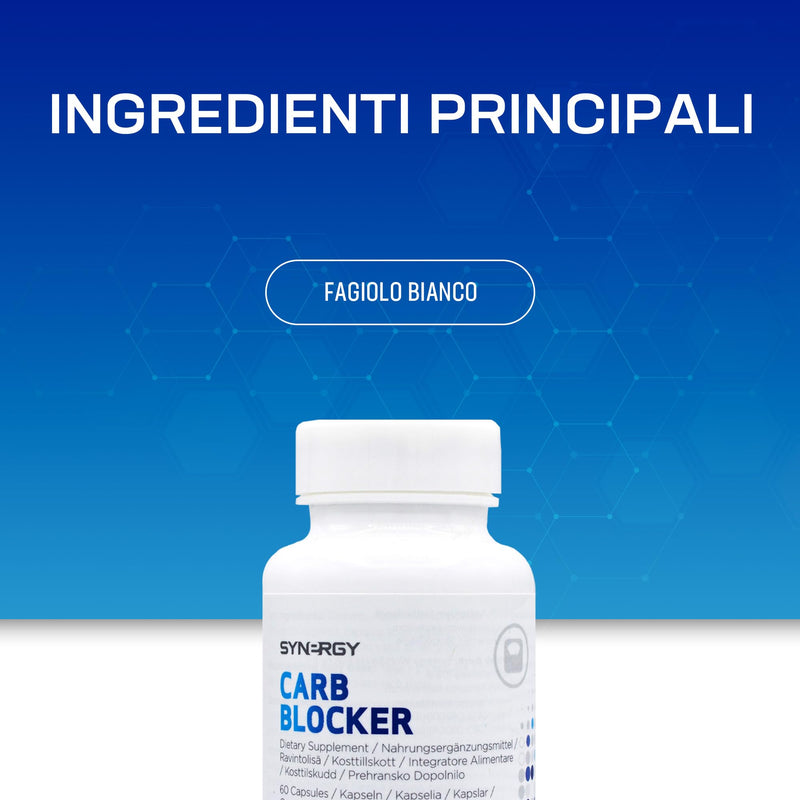 Synergy WorldWide Carb Blocker 60 Capsules | Support Healthy Weight Management and Wellbeing | White Kidney Bean Extract | Calorie-Controlled | 31,7 gr