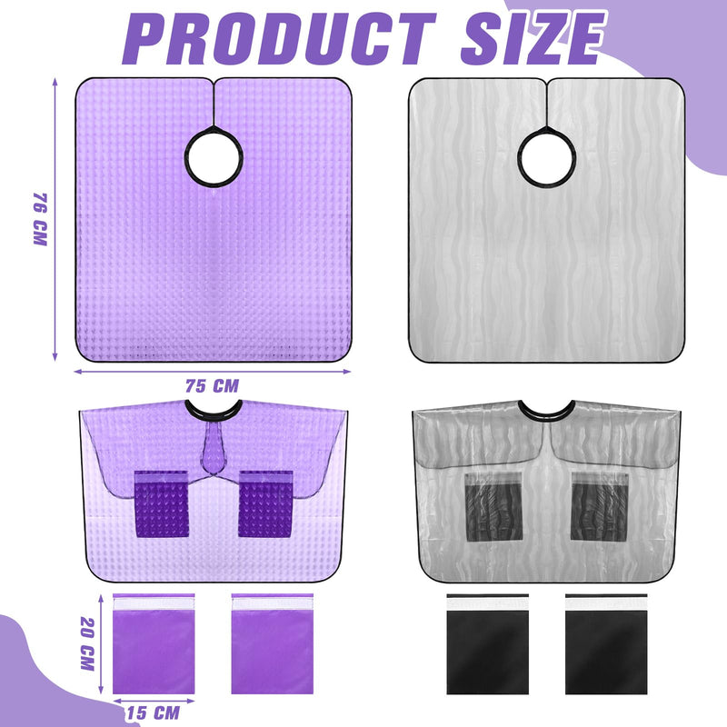[Australia] - 2 Pcs Surgery Waterproof Shower Cape Bib Surgery Garment for Mastectomy Chest Surgery After Mastectomy Recovery Supplies Post Mastectomy Must Haves Shoulder Surgery Shower Cover 