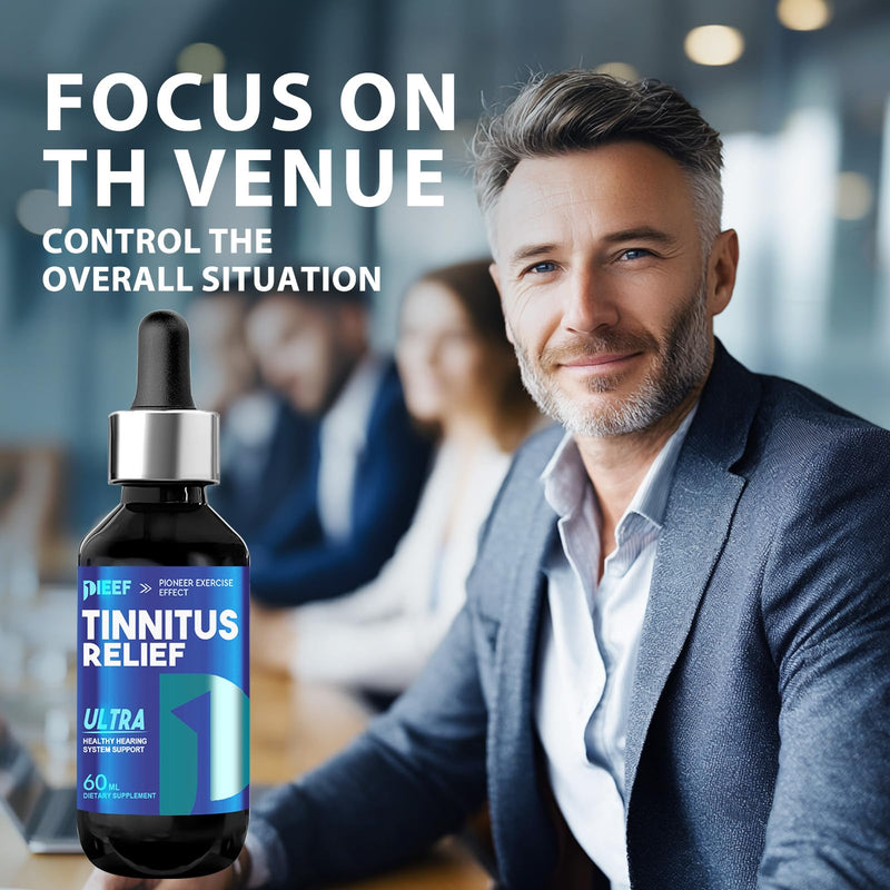 [Australia] - Tinnitus Relief for Ringing Ears, Effective Tinnitus Relief Drops, Natural Herbal Tinnitus Supplement Reduce Ear Clicking Buzzing, Improving Hearing for Men and Women, 60ML/2Fl Oz 