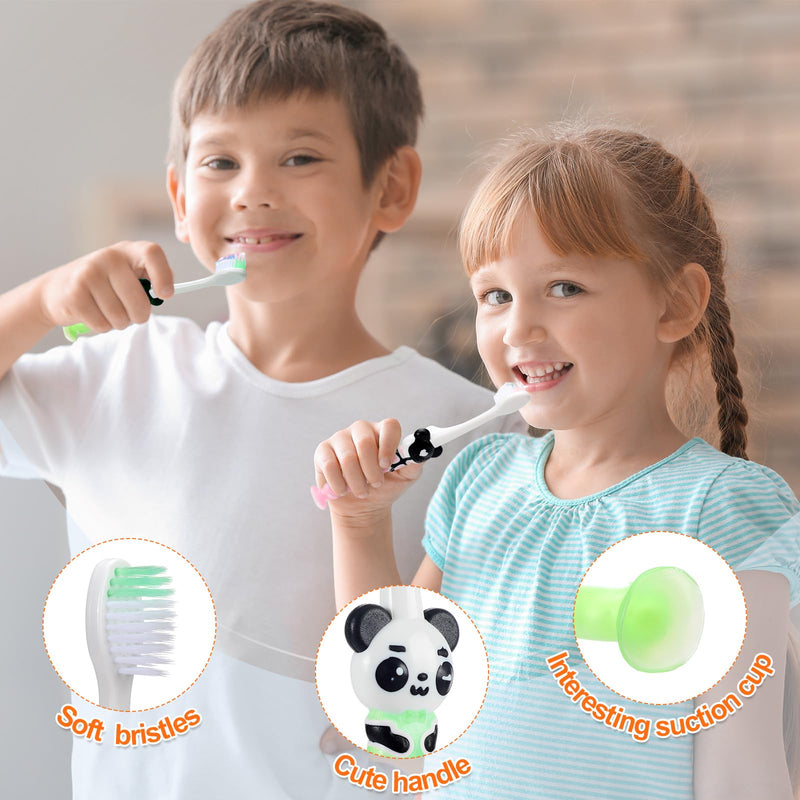 [Australia] - Skylety 2 Set Dentist Kit for Kids Dentist Play Set Dental Teeth Model with Toothbrush Child Dental Educational Card Standard Size Fake Brace Demonstration Teaching for Children Student(Giraffe) Giraffe 