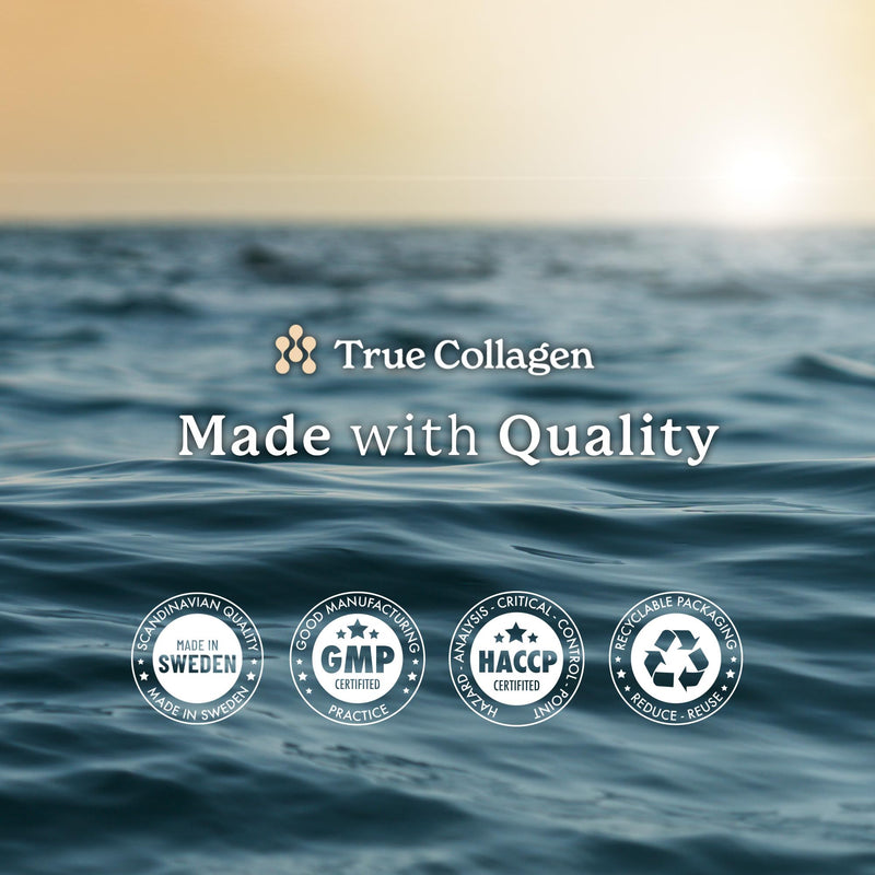 True Collagen Marine 11,000 mg Hydrolyzed Liquid, 500 ml, 20 Day | 11,000mg Type 1 & 3 hydrolyzed collagen with hyaluronic acid, biotin & vitamin C for healthy hair, skin, joints & nails True Collagen Marine 500ml