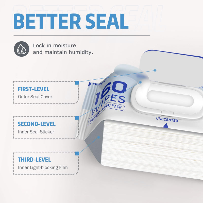 [Australia] - CPAP Mask Wipes, 160 Count Super Jumbo Pack, FSA/HSA Eligible, Extra Large & Moist, Unscented, Lint Free, Alcohol Free, Cleansing-Safe, Cleaning Wipes for Mask, CPAP Machine & Supplies, 1-Pack 160 Count (Pack of 1) 