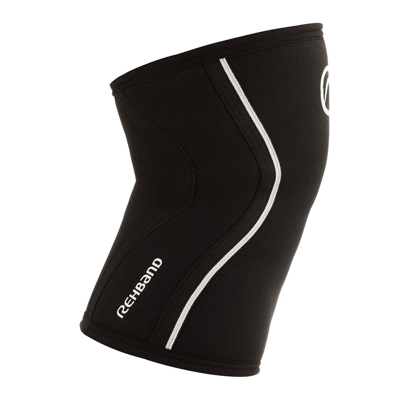 Rehband Kids Knee Sleeve made from 5mm Noprene, Knee Brace - Youth Girls & Boys Compression Knee Brace for Sports: Football, Hockey, Basketball or Running, Colour:Black - 1 Pair, Size:Small Small Black - 1 Pair