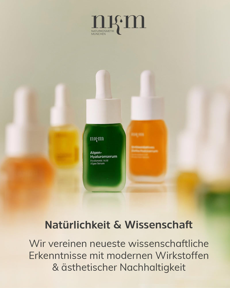 [Australia] - nkm Naturkosmetik München Algae hyaluronic serum - 30 ml - Facial serum with hyaluronic acid - Moisturizes - Vegan - For all skin types - Dermatologically tested 