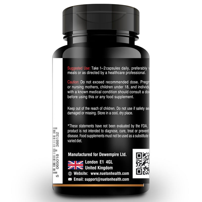 Turkesterone X by NuetonHealth – 800 mg Ajuga turkestanica Extract (10:1) | High Strength Turkesterone Supplement for Men | 60 Capsules | Lab Tested | Clean Vegan Formula 60 count (Pack of 1)