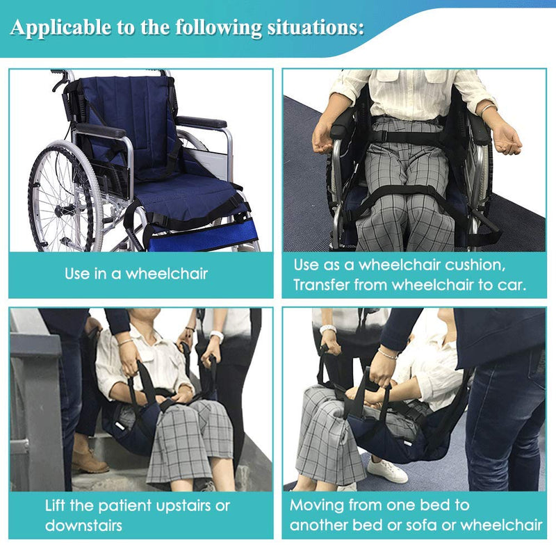 [Australia] - Transfer Sling For Elderly And Disabled Patient Lift Transfer Belt Board From Bed To Wheelchair Emergency Evacuation Chair Pad Home Portable Stair Assist Devices Car Slide Board For Transferring 
