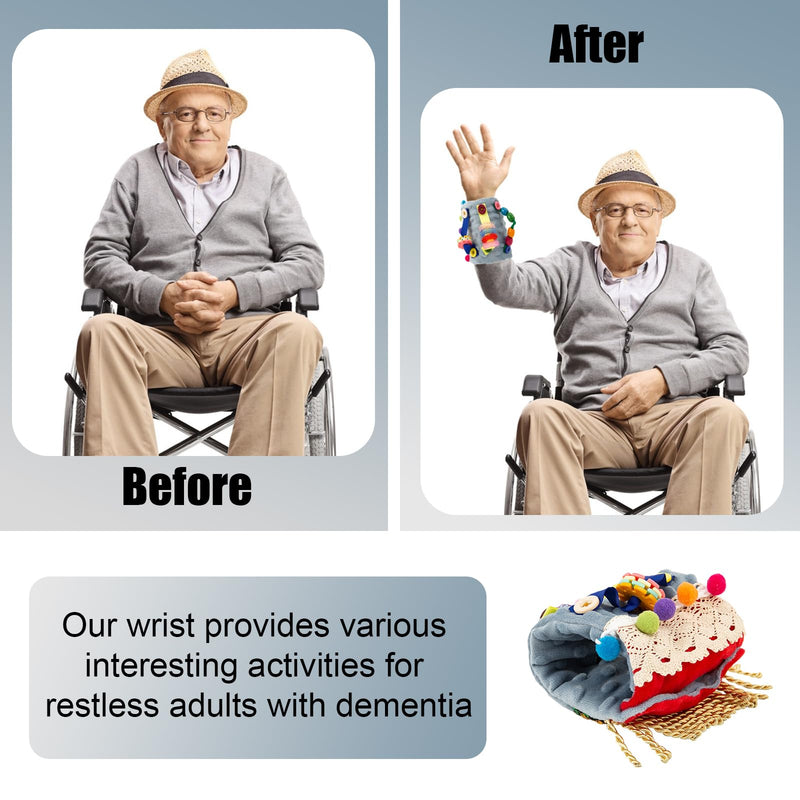 [Australia] - Nest blanket for dementia sufferers, seniors and dementia employment hands, therapy product for Alzheimer's, Alzheimer's, dementia, Asperger's, anxiety, autism games for dementia sufferers, hand spinning top to reduce anxiety (blue) blue 