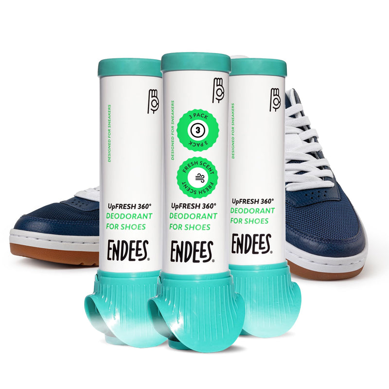 [Australia] - endees UpFresh 360¬∞ Shoe Deodorizer Spray ‚Äì 3 x 3.38 Fl Ozl I Foot Odor Eliminator Shoe Spray for Smelly Shoes, Feet, Sneakers, Boots, and Gym Bags, Stinky Smell Elimination Deodorant, Travel Size 
