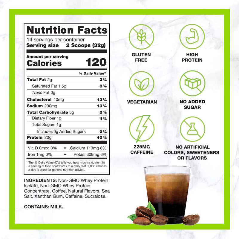 [Australia] - CHIKE Triple Shot Espresso & Cream Protein Iced Coffee, 20 G Protein, 3 Shots Espresso, 1 G Sugar, Keto Friendly and Gluten Free, 14 Servings (15.8 Ounce)‚Ä¶ Triple Shot Espreso & Cream 
