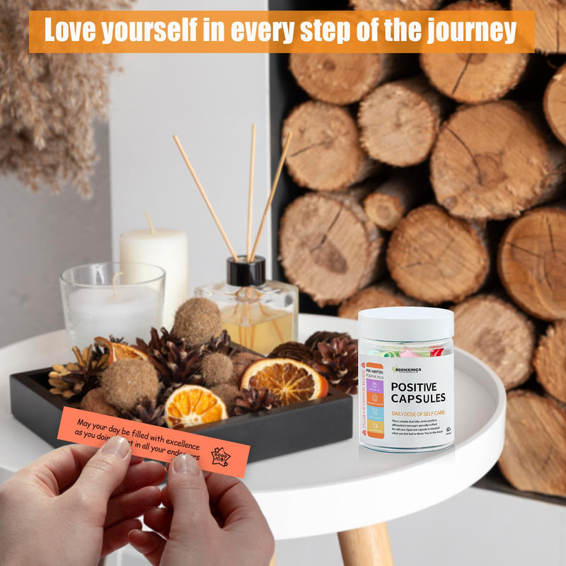 [Australia] - Positive Messages in a Bottle (60+ Positive Affirmations),Self Care Gifts for Women Men Stress Relief Get Well Soon,Self Care Kit Pre-Written Daily Messages for Relaxation,Inspiration 